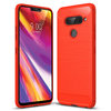 Flexi Slim Carbon Fibre Case for LG V40 ThinQ - Brushed Red